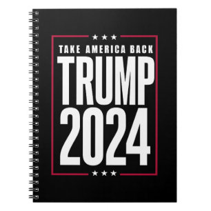 Donald Trump 2024 Neem Amerika Terug Verkiezing Notitieboek
