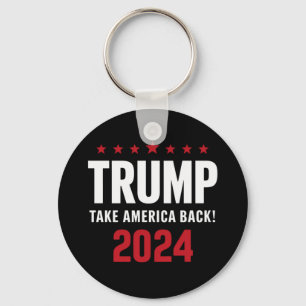 Donald Trump 2024 Neem Amerika Terug Verkiezing Sleutelhanger