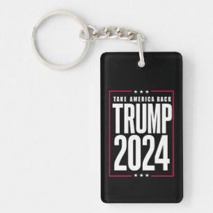 Donald Trump 2024 Neem Amerika Terug Verkiezing Sleutelhanger