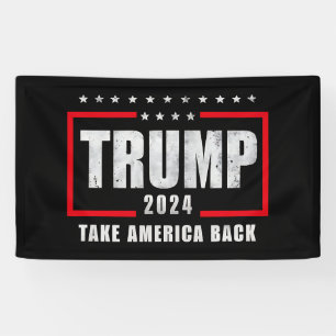 Donald Trump 2024 Neem Amerika Terug Verkiezing Spandoek