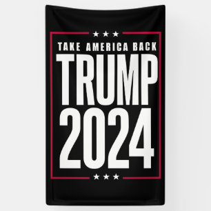 Donald Trump 2024 Neem Amerika Terug Verkiezing Spandoek