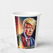 DONALD TRUMP 2024 PAPIEREN BEKERS (Voorkant)