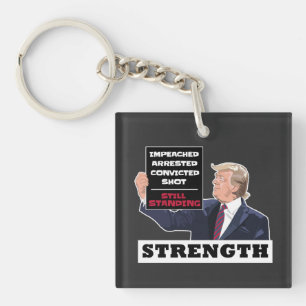 Donald Trump 2024 Presidential Strength Winning Sleutelhanger