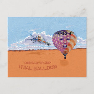 Donald Trump 2024 proefballon Briefkaart