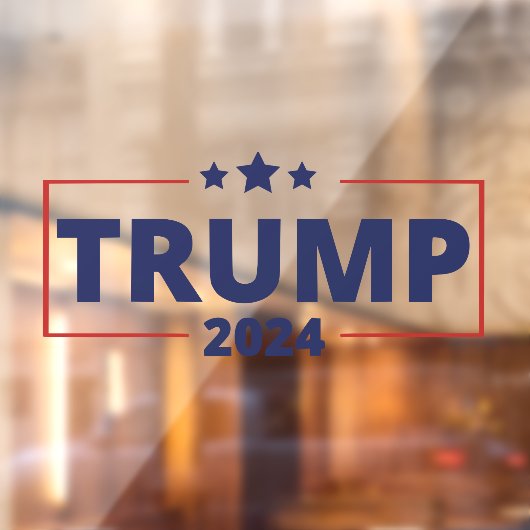 Donald Trump 2024 Raamsticker (Vel 2)