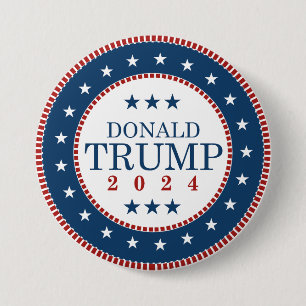 Donald Trump 2024 Ronde Button 7,6 Cm