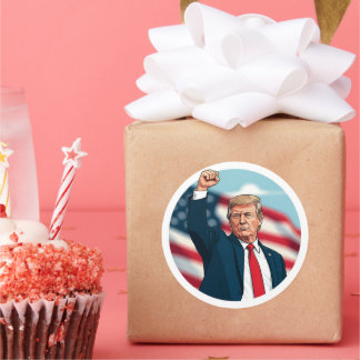 Donald Trump 2024 Ronde Sticker
