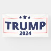 Donald Trump 2024 Spandoek (Horizontaal)