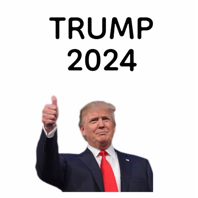 Donald Trump 2024 Staand Fotobeeldje (Voorkant)