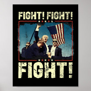 Donald Trump 2024 Strijd tegen Donald Trump Poster