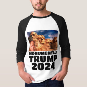 DONALD TRUMP 2024 SUR LE MONT RUSHMORE T-SHIRT