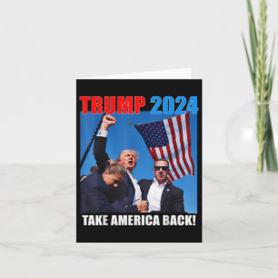 Donald Trump 2024 Take America Back American Flag Kaart