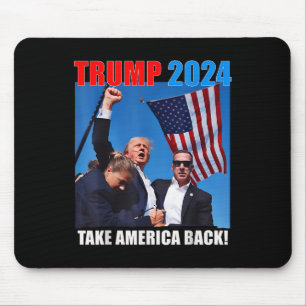 Donald Trump 2024 Take America Back American Flag Muismat
