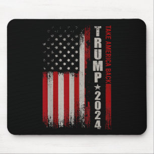 Donald Trump 2024 Take America Ck Amerikaanse Vlag Muismat