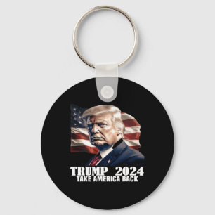 Donald Trump 2024 Take America terug Verkiezing -  Sleutelhanger