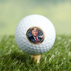 Donald Trump 2024 Verzamelbare Faux Gold-campagne Golfballen