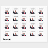 Donald Trump 2024 Vierkante Sticker (Vel)