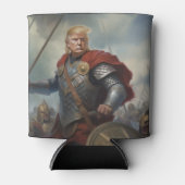 Donald Trump 2024 Viking Warrior Hero Funny AI Blikjeskoeler (Voorkant)