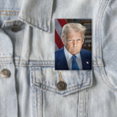 Donald Trump 2025 Amerikaans President Button (Insitu)