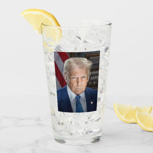 Donald Trump 2025 Amerikaans President Glas (Voorkant ijs)
