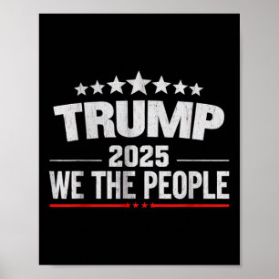Donald Trump 2025 Wij de mensen 4 juli Electi Poster