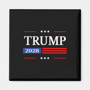 Donald Trump 2028 President Amerikaanse vlag Pro T Magneet