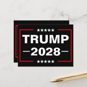 Donald Trump 2028 President Briefkaart