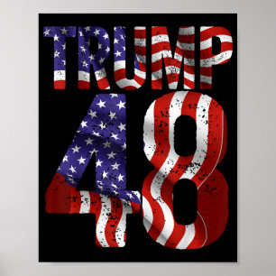 Donald Trump 2028 Trump 45 47 48e President Ameri Poster