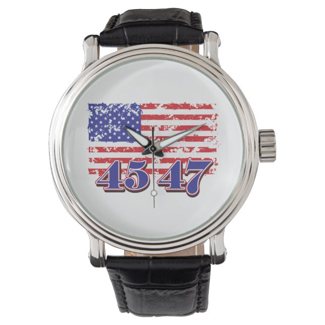 Donald Trump 45/47 Horloge (Voorkant)