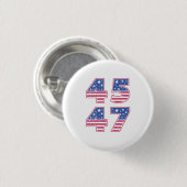 Donald Trump 45-47 Ronde Button 3,2 Cm (Voorkant /achterkant)