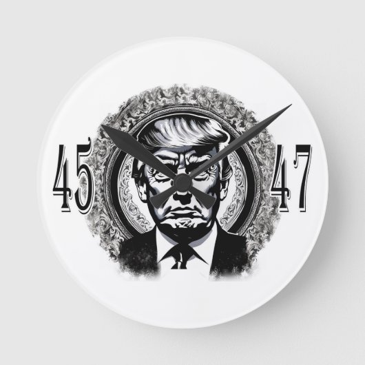 Donald Trump 45/47 Ronde Klok (Voorkant)