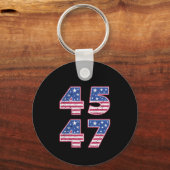 Donald Trump 45-47 Sleutelhanger (Achterkant)