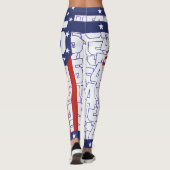 Donald Trump - 45 STRIPE Leggings (Achterkant)