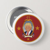 Donald Trump 45e President Ronde Button 7,6 Cm (Voorkant /achterkant)