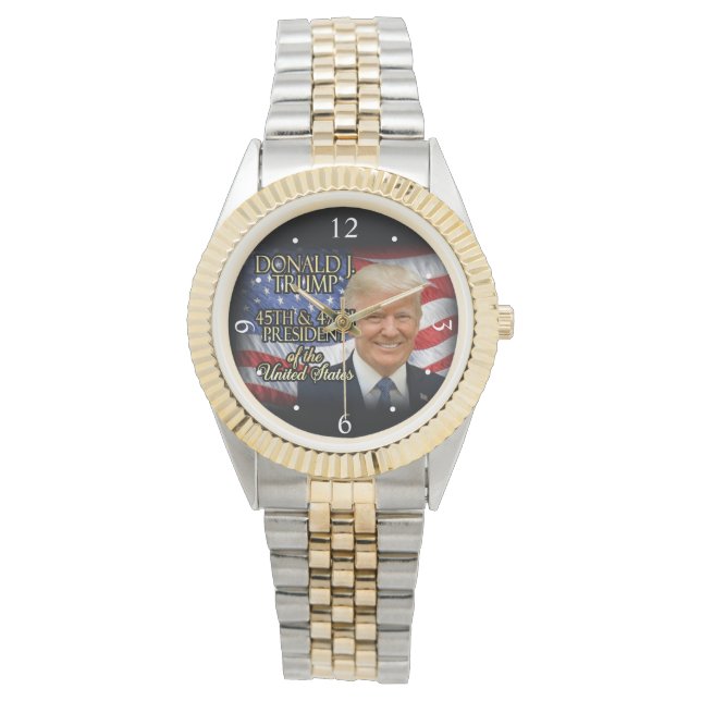 Donald Trump 45th President Inauguration Keepomwil Horloge (Voorkant)