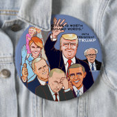 Donald Trump-45th President of the USA. Ronde Button 6,0 Cm (In situ)