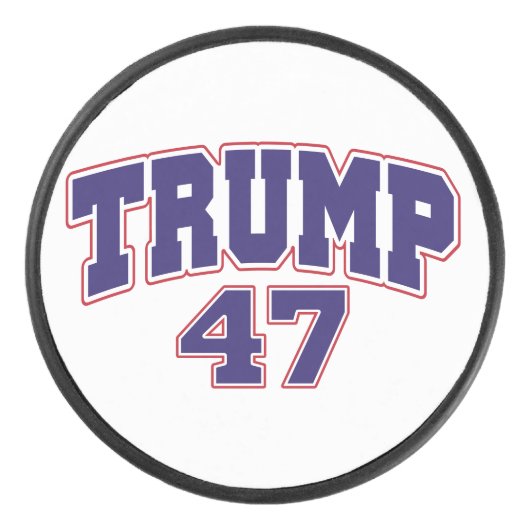 Donald Trump 47 Hockey Puck (Voorkant)