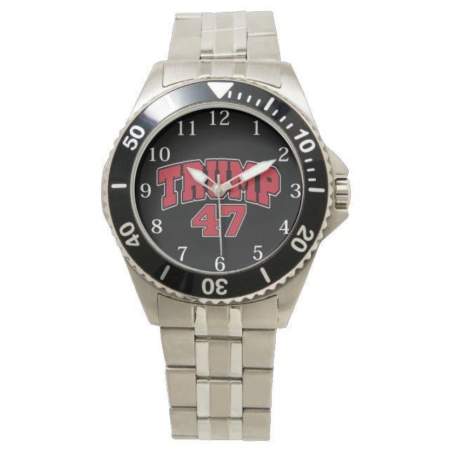 Donald Trump 47 Horloge (Voorkant)