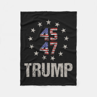Donald Trump 47 USA President 2024 Shirt Trump 47 Fleece Deken