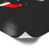 Donald Trump 47e President 2024 Kerstman Perfect Poster (Hoek)