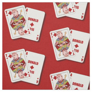 Donald Trump als Blackjack-kaarten voor President Stof
