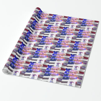 donald trump american flag cadeaupapier