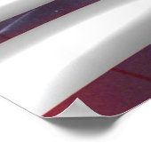 Donald Trump American Flag Poster (Hoek)