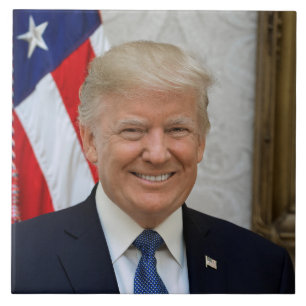 Donald Trump Amerikaanse president Witte Huis MAGA Tegeltje