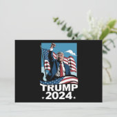 Donald Trump Amerikaanse Verkiezing 2024 Amerikaan Kaart (Staand voorkant)