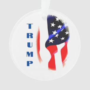 Donald Trump Amerikaanse vlag Pop Art Ornament