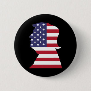 Donald Trump Amerikaanse Vlag President Republikei Ronde Button 5,7 Cm