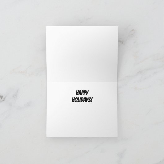 DONALD TRUMP Angry Kerstmis Bedankkaart (Binnen)