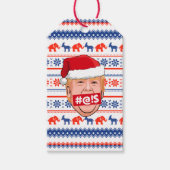 DONALD TRUMP Angry Kerstmis Cadeaulabel (Voorkant)