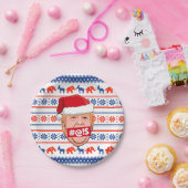 DONALD TRUMP Angry Kerstmis Papieren Bordje (Feest)